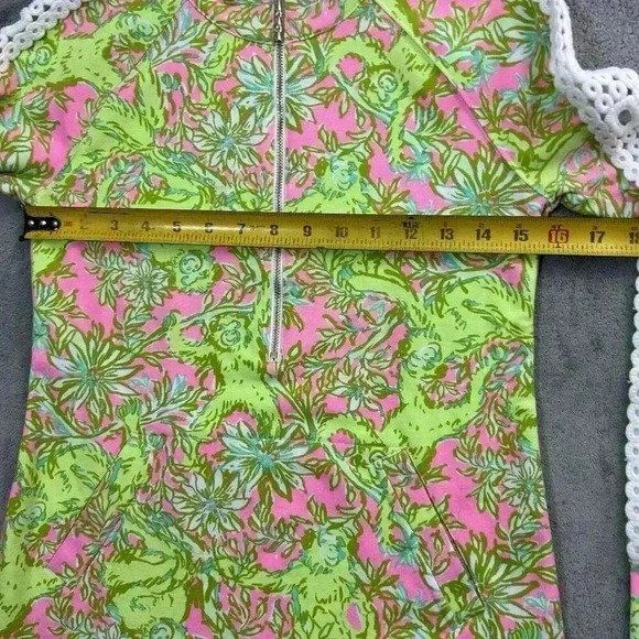 Lilly Pulitzer Sweatshirt Women XXS UPF 50+ Skipper Popover Chimply Chic Monkeys - Picture 3 of 12